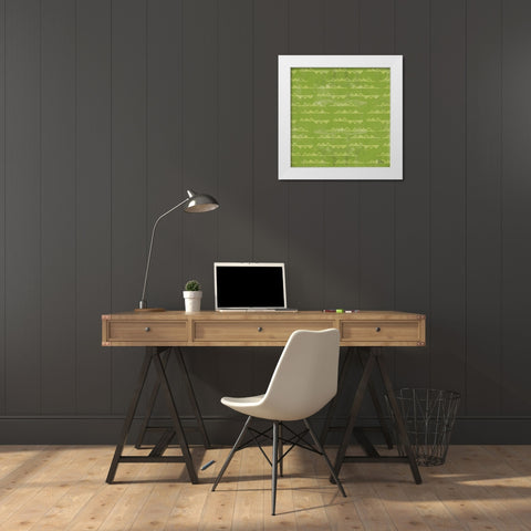 Good Vibes Pattern IIIC White Modern Wood Framed Art Print by Charron, Veronique