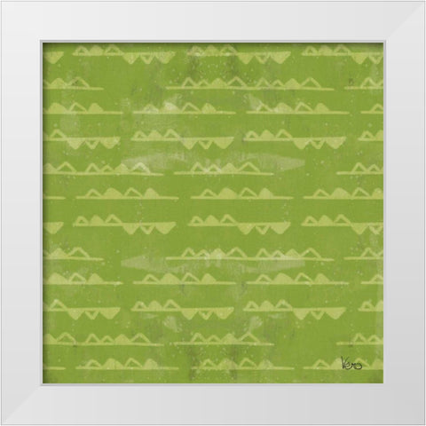 Good Vibes Pattern IIIC White Modern Wood Framed Art Print by Charron, Veronique