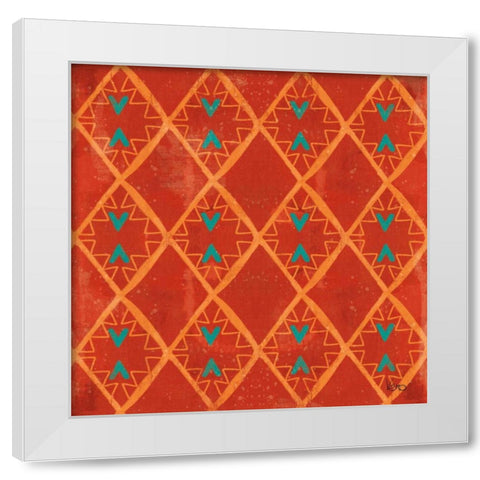 Good Vibes Pattern IV White Modern Wood Framed Art Print by Charron, Veronique