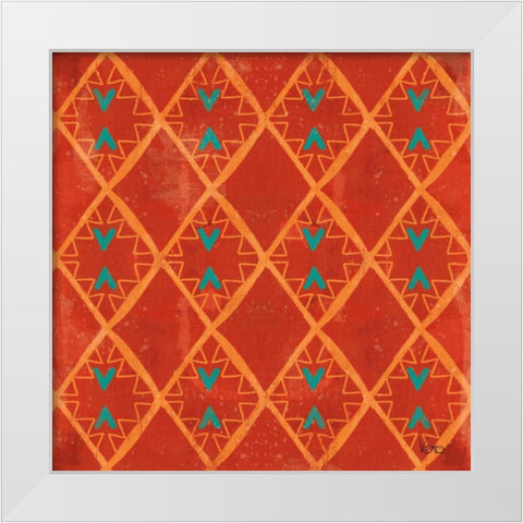 Good Vibes Pattern IV White Modern Wood Framed Art Print by Charron, Veronique