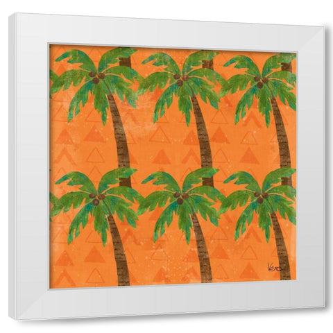 Good Vibes Pattern VC White Modern Wood Framed Art Print by Charron, Veronique