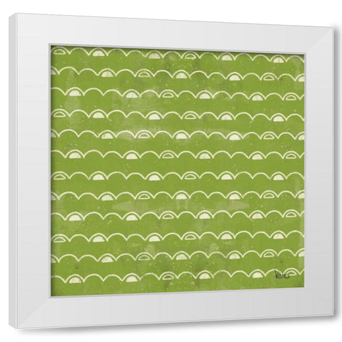 Good Vibes Pattern VIC White Modern Wood Framed Art Print by Charron, Veronique