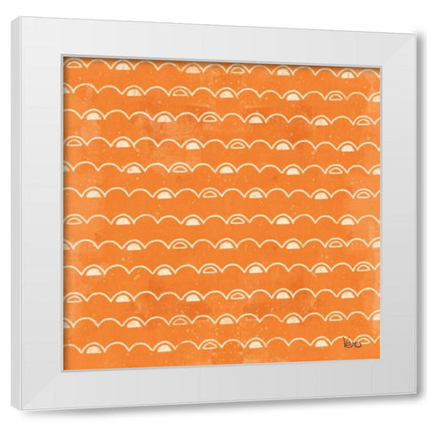 Good Vibes Pattern VID White Modern Wood Framed Art Print by Charron, Veronique