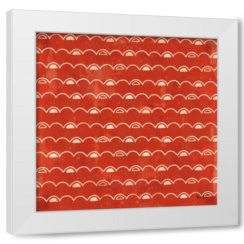 Good Vibes Pattern VIE White Modern Wood Framed Art Print by Charron, Veronique