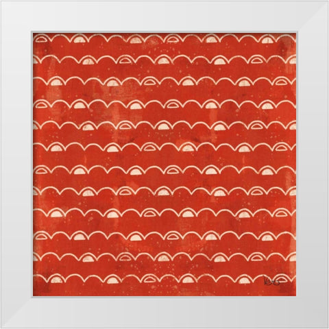 Good Vibes Pattern VIE White Modern Wood Framed Art Print by Charron, Veronique