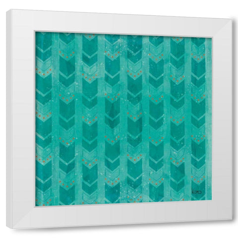 Good Vibes Pattern VIIIB White Modern Wood Framed Art Print by Charron, Veronique