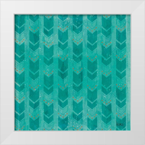 Good Vibes Pattern VIIIB White Modern Wood Framed Art Print by Charron, Veronique
