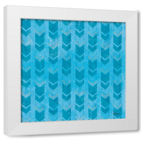 Good Vibes Pattern VIIIC White Modern Wood Framed Art Print by Charron, Veronique