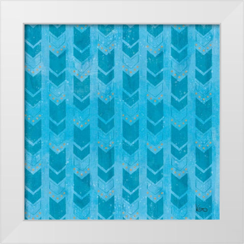 Good Vibes Pattern VIIIC White Modern Wood Framed Art Print by Charron, Veronique