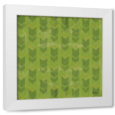 Good Vibes Pattern VIIID White Modern Wood Framed Art Print by Charron, Veronique