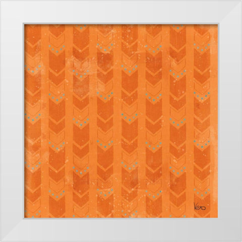 Good Vibes Pattern VIIIE White Modern Wood Framed Art Print by Charron, Veronique