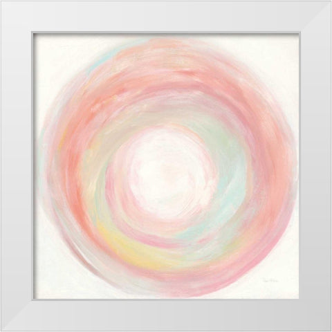 Tropical Swirl I White Modern Wood Framed Art Print by Rhue, Piper