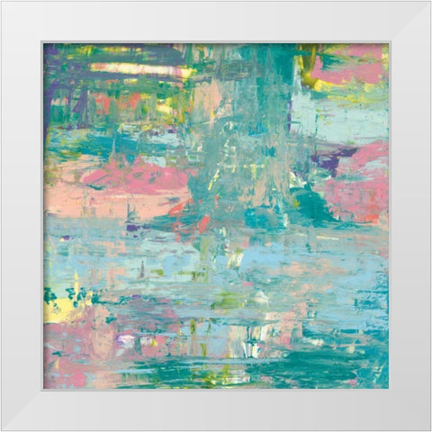 Islands Abstract I White Modern Wood Framed Art Print by Rhue, Piper