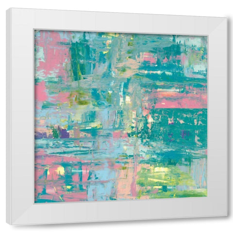 Islands Abstract II White Modern Wood Framed Art Print by Rhue, Piper