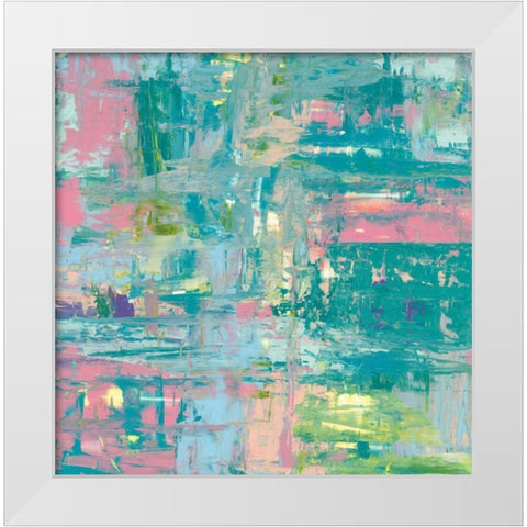 Islands Abstract II White Modern Wood Framed Art Print by Rhue, Piper