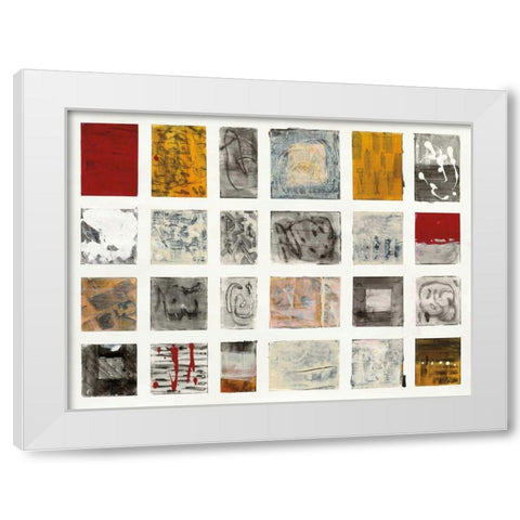 Tokens of Today White Modern Wood Framed Art Print by Rhue, Piper