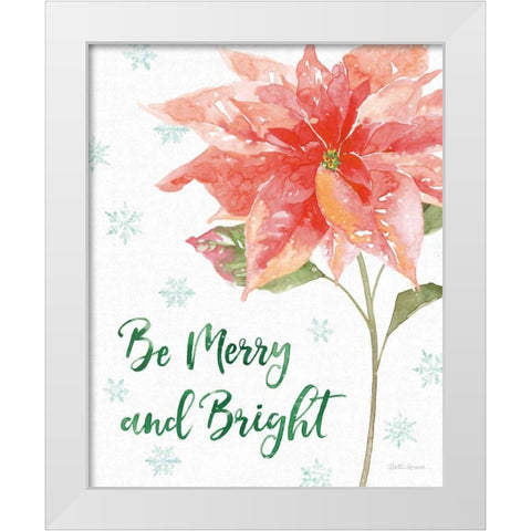 Holiday Flora VI White Modern Wood Framed Art Print by Grove, Beth
