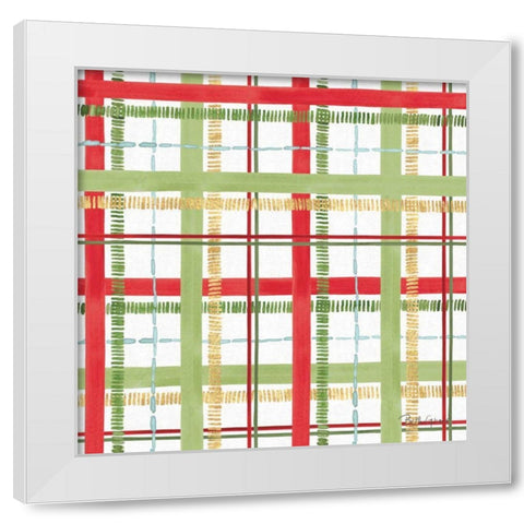 Holiday Flora Pattern II White Modern Wood Framed Art Print by Grove, Beth