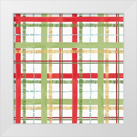 Holiday Flora Pattern II White Modern Wood Framed Art Print by Grove, Beth