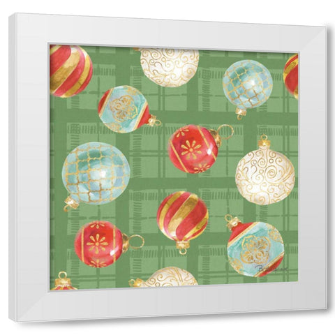 Holiday Flora Pattern VIB White Modern Wood Framed Art Print by Grove, Beth