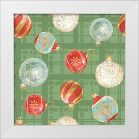 Holiday Flora Pattern VIB White Modern Wood Framed Art Print by Grove, Beth