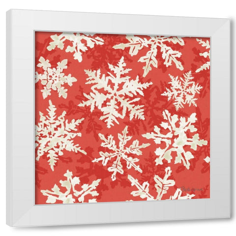 Holiday Flora Pattern VIIA White Modern Wood Framed Art Print by Grove, Beth