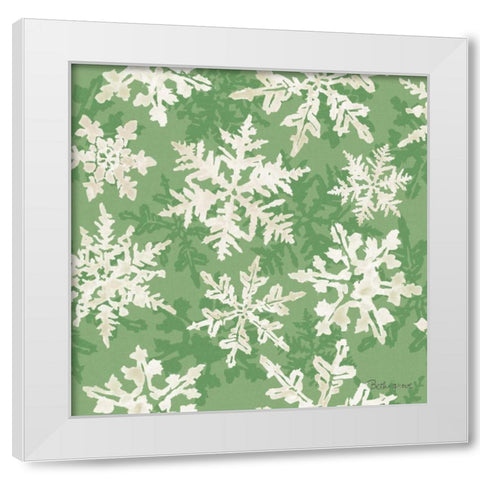 Holiday Flora Pattern VIIB White Modern Wood Framed Art Print by Grove, Beth