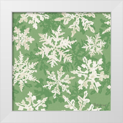 Holiday Flora Pattern VIIB White Modern Wood Framed Art Print by Grove, Beth