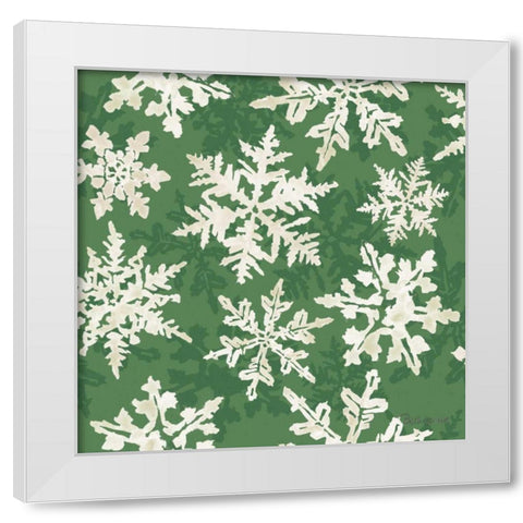 Holiday Flora Pattern VIIC White Modern Wood Framed Art Print by Grove, Beth