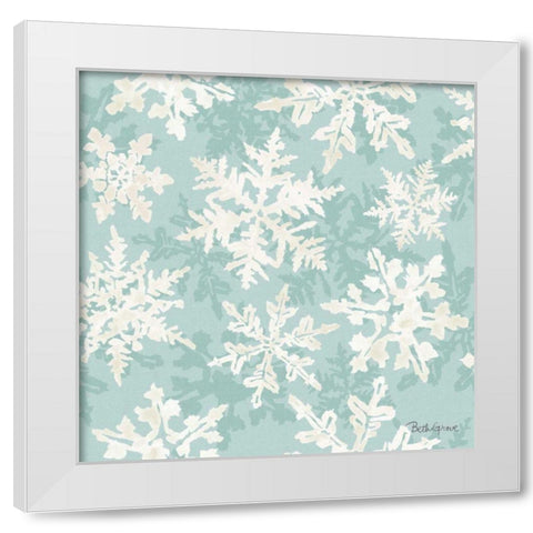 Holiday Flora Pattern VIID White Modern Wood Framed Art Print by Grove, Beth
