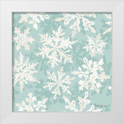Holiday Flora Pattern VIID White Modern Wood Framed Art Print by Grove, Beth