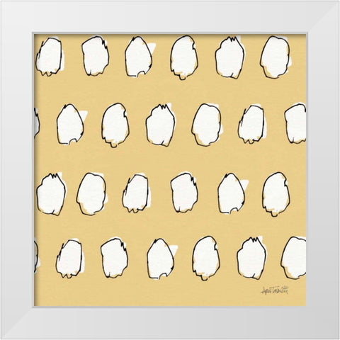 Oaked and Aged Pattern IXD White Modern Wood Framed Art Print by Tavoletti, Anne