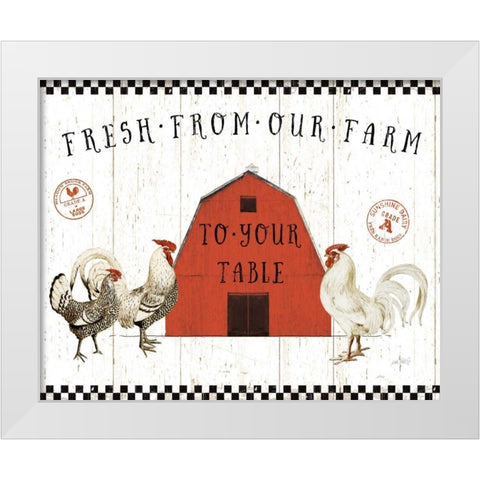 Free Range Fresh VI v2 White Modern Wood Framed Art Print by Pertiet, Katie