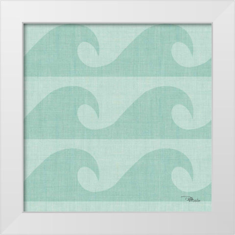 Coastal Farmhouse Pattern IIIE White Modern Wood Framed Art Print by Pela Studio