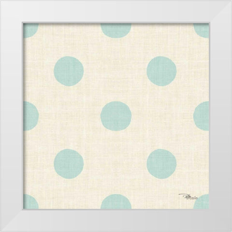 Coastal Farmhouse Pattern IVA White Modern Wood Framed Art Print by Pela Studio