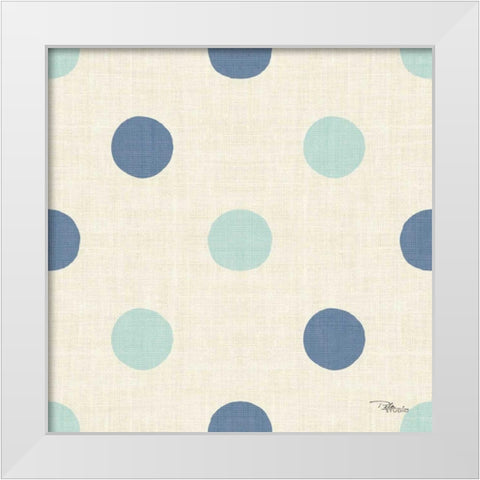 Coastal Farmhouse Pattern IVD White Modern Wood Framed Art Print by Pela Studio