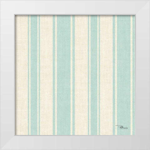 Coastal Farmhouse Pattern VA White Modern Wood Framed Art Print by Pela Studio