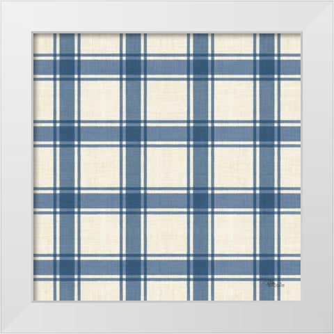 Coastal Farmhouse Pattern VIB White Modern Wood Framed Art Print by Pela Studio