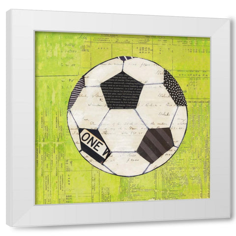 Play Ball III Bright White Modern Wood Framed Art Print by Prahl, Courtney