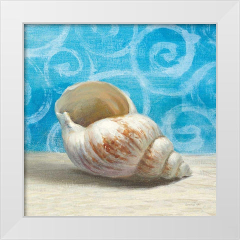 Gift from the Sea I White Modern Wood Framed Art Print by Nai, Danhui