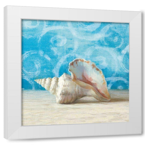 Gift from the Sea IV White Modern Wood Framed Art Print by Nai, Danhui