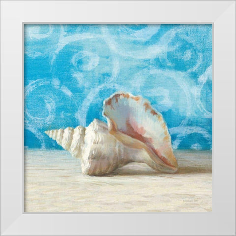 Gift from the Sea IV White Modern Wood Framed Art Print by Nai, Danhui