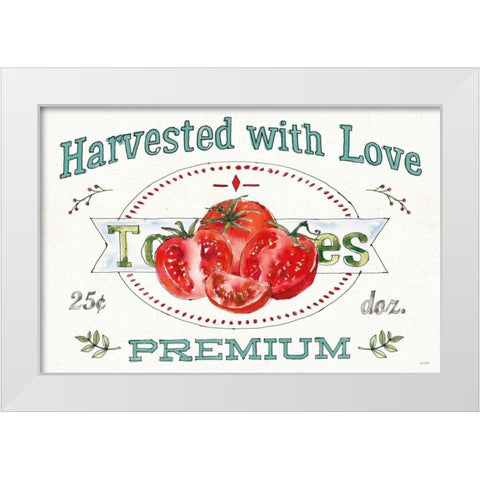 Veggie Market I White Modern Wood Framed Art Print by Tavoletti, Anne