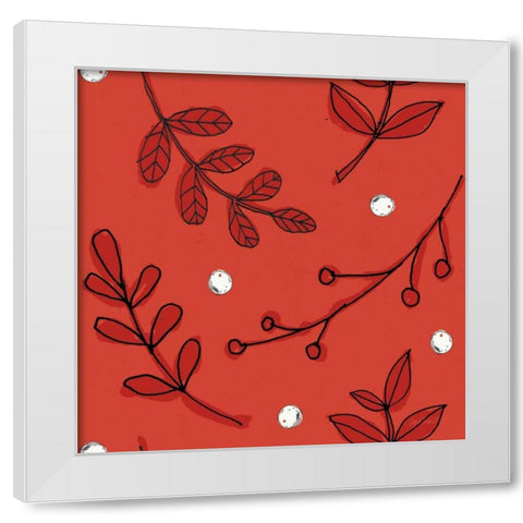 Veggie Market Pattern IIIB White Modern Wood Framed Art Print by Tavoletti, Anne