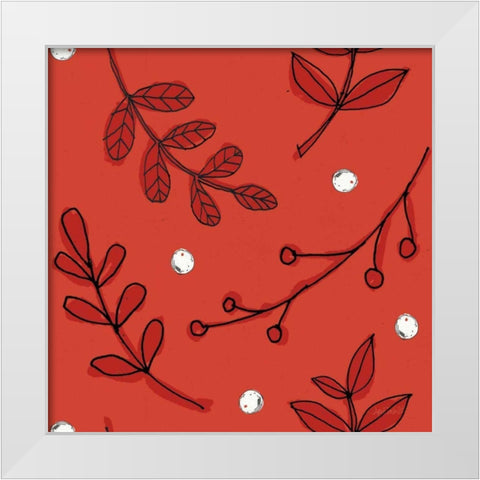 Veggie Market Pattern IIIB White Modern Wood Framed Art Print by Tavoletti, Anne