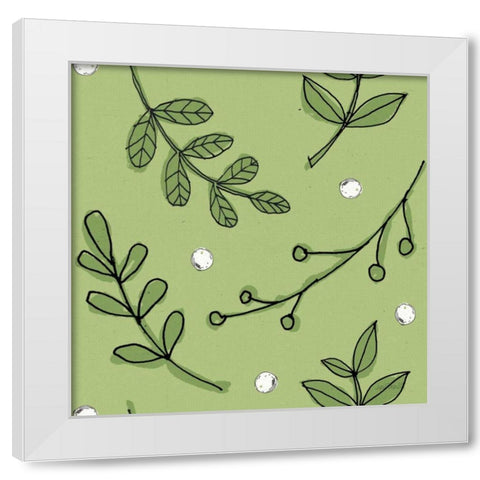 Veggie Market Pattern IIIC White Modern Wood Framed Art Print by Tavoletti, Anne