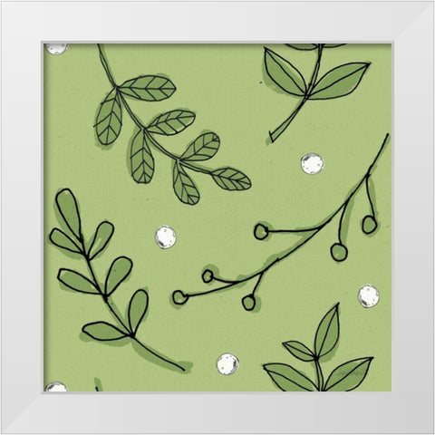 Veggie Market Pattern IIIC White Modern Wood Framed Art Print by Tavoletti, Anne