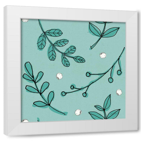 Veggie Market Pattern IIID White Modern Wood Framed Art Print by Tavoletti, Anne