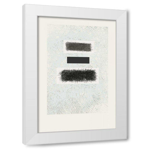 Blackout White Modern Wood Framed Art Print by Schick, Mike