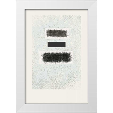 Blackout White Modern Wood Framed Art Print by Schick, Mike